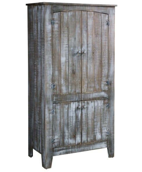 Amish made Gold Mine Hutch. Crafted from solid pine with antique paint finish.