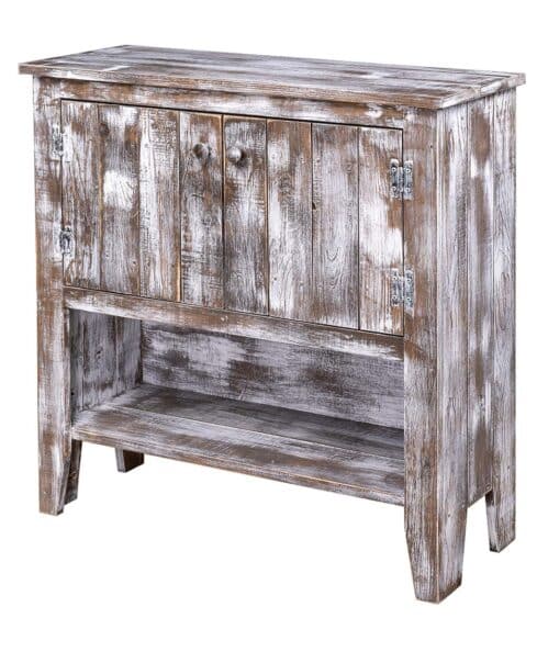 Amish made Gold Mine Coffee Bar. Crafted from solid pine with antique paint finish.