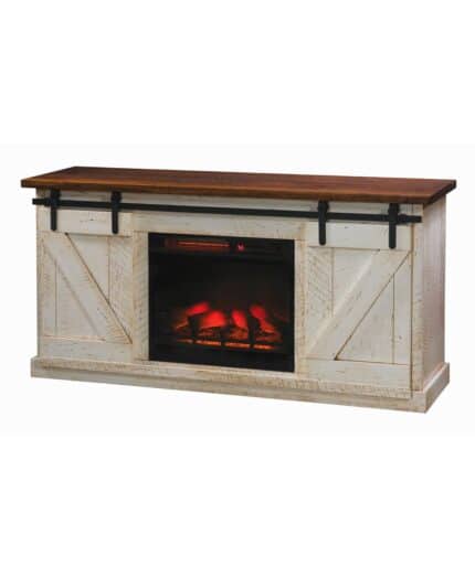 Amish made Durango TV Console with Fireplace