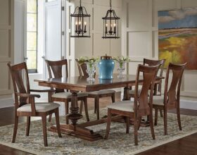 Amish made Clawson Dining Table Set