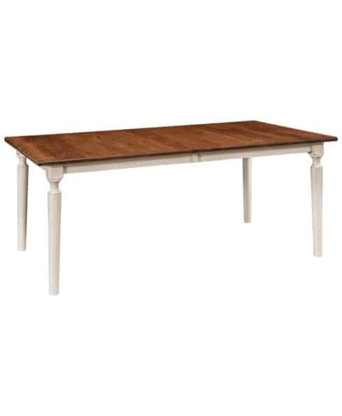 Add the nice warm cozy, farmhouse feel to your home with our Amish made Crayton Leg Table.
