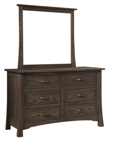 Addison 6 Drawer Dresser [1206] with Addison Mirror [1215]