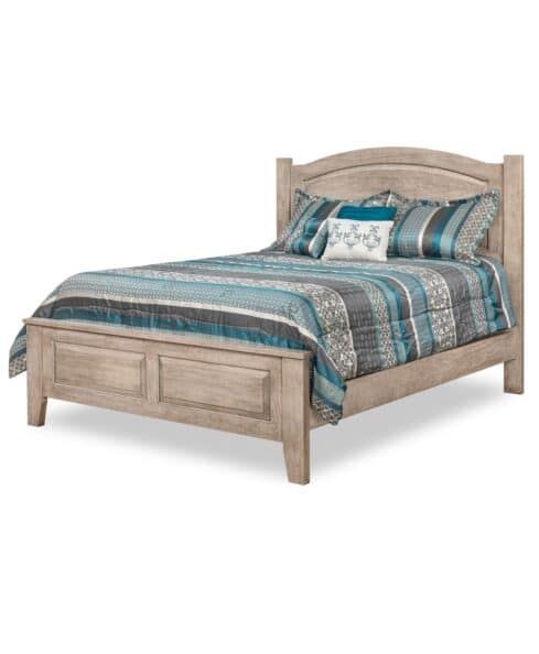Carlston Panel Bed (Sap Cherry, Mineral) [R 06-21] High Footboard