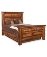 Amish Ouray Panel Bed [4 Drawer Storage Unit]