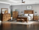 Livingston Bedroom Set [Roughsawn Brown Maple with an Almond finish]