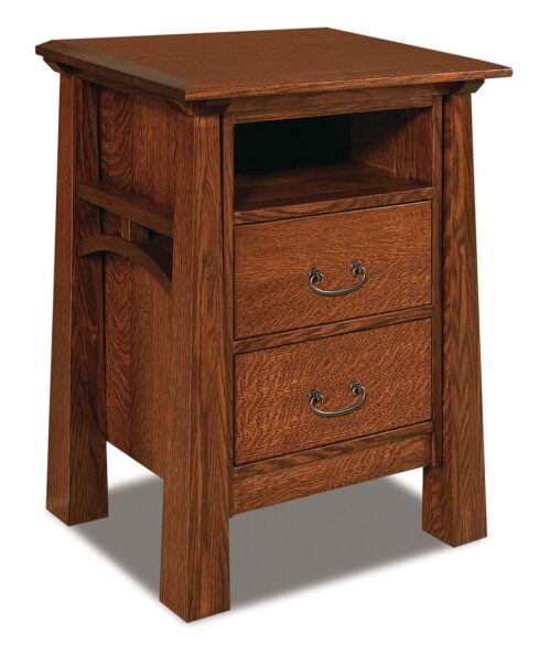 Amish Artesa 2 Drawer Nightstand with Opening [JRA-029-2]
