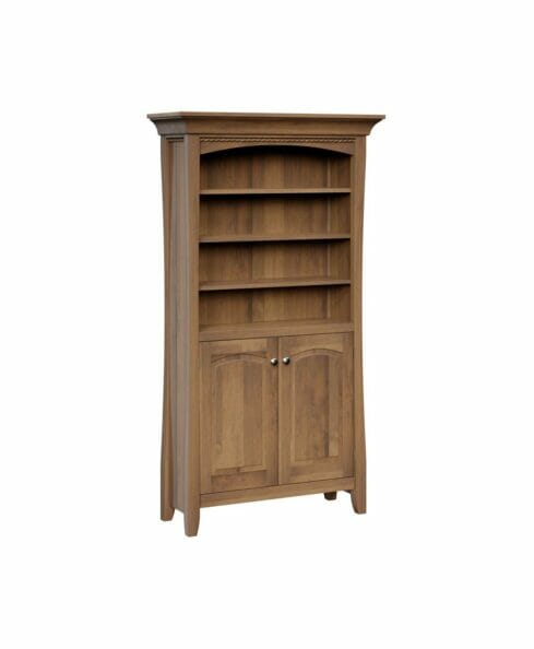 Amish Berkley Bookcase [Shown in Brown Maple with a Driftwood finish]