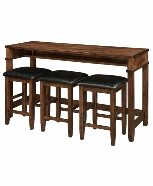 Amish Integra Counter Height Sofa Table [Barstools sold separately]