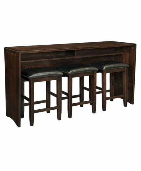 Amish Nova Counter Height Sofa Table [Barstools sold separately]