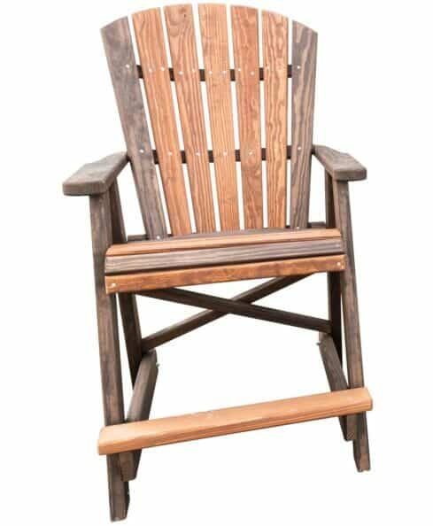 Amish Outdoor Adirondack Balcony Pine Chair