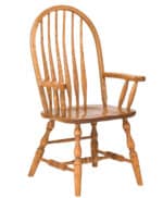 Bent Feather Bow Amish Dining Chair [Arm]