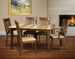 Broadway Amish Table with Broadway Chairs [Two-Tone finish]