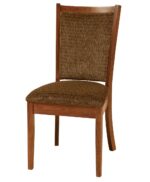 Kalispel Amish Dining Chair [Shown in Oak with a Lyptus stain and Havana fabric]