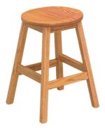 Oakley Amish Bar Stool [Red Oak with a Honey stain]