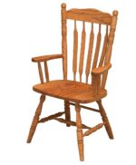 Post Paddle Amish Dining Arm Chair