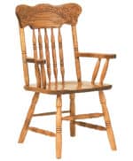 Spring Meadow Pressback Amish Dining Chair [Arm]