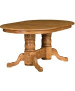 Traditional Double Pedestal Amish Table