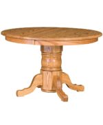 Traditional Single Pedestal Amish Table
