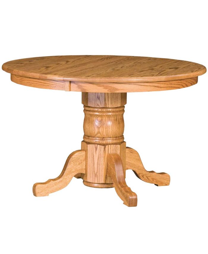 Traditional Single Pedestal Amish Table