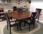 Amish made Fenmore Chairs and Jessica Trestle Table Set [Amish Direct Furniture]
