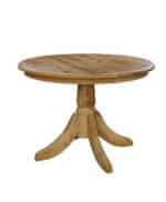 Quick Ship Amish Baytown Single Pedestal Table [Brown Maple with a Sealy finish]