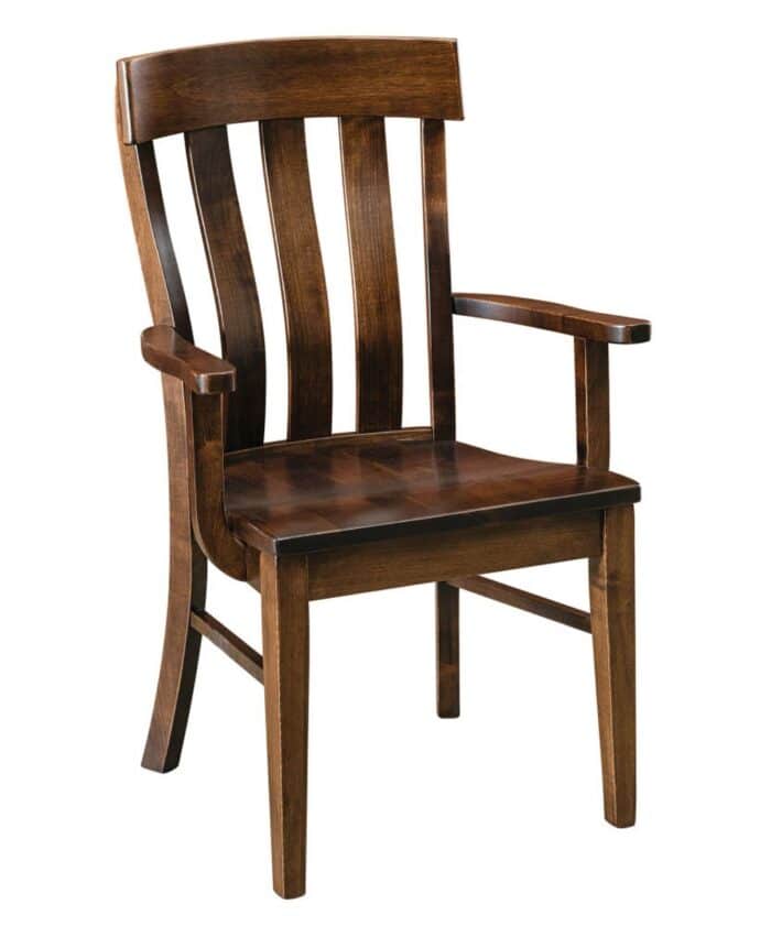 Amish Raleigh Arm Chair [Brown Maple with a Old Museum stain.]