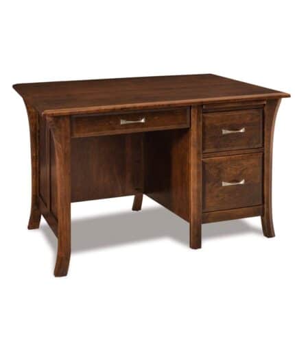 Ensenada Single Pedestal 3 Drawer Desk with Unfinished Backside [FVD-2849-EN]