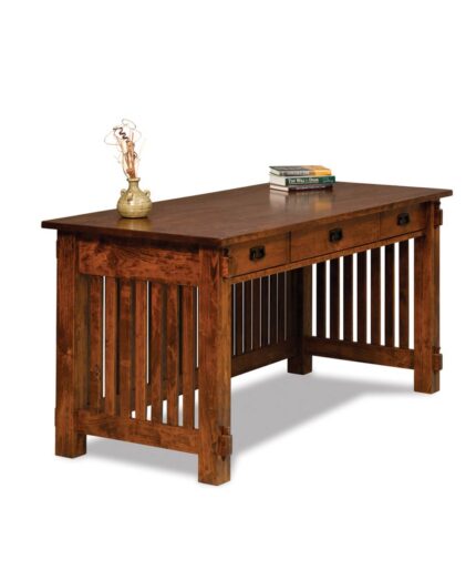Amish Craftsman 3 Drawer Desk with Finished Backside [FVD-3065-CM]