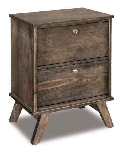 Liberty 2 Drawer Nightstand [Brown Maple with a Carbon stain]