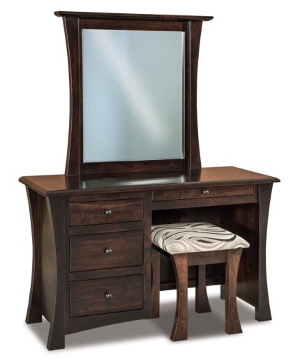 Matison 4 Drawer Vanity Dresser shown with optional JRMT-047-2 Mirror