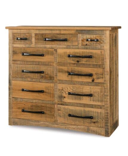 Amish Orewood 11 Drawer Double Chest