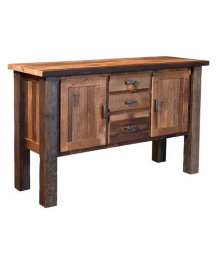 Almanzo Barnwood Sofa Table from DutchCrafters Amish Furniture