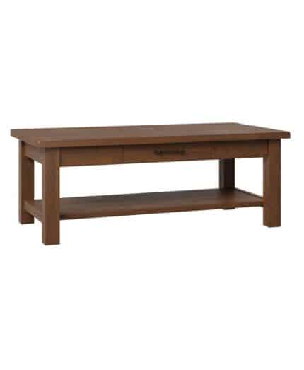 Baltic Coffee Table [Shown in Brown Maple with a Vintage Antique Finish and Ruff Sawn Top]