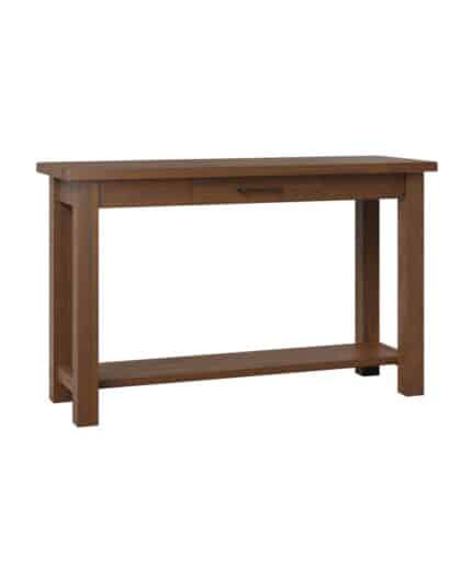 Amish Baltic Sofa Table [Shown in Brown Maple with a Vintage Antique Finish and Ruff Sawn Top]