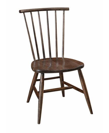 Amish Barrington Dining Chair [Side Chair. Shown in Oak with a Carbon finish]