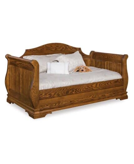 Amish Sleigh Day Bed [Shown in Oak with a Medium Walnut stain]