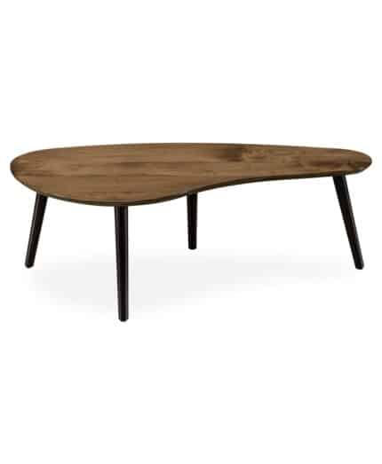 Amish Serenity Coffee Table [Shown in Brown Maple with an Almond top and Ebony leg]