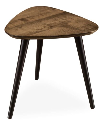 Amish Serenity End Table [Shown in Brown Maple with an Almond top and Ebony leg]
