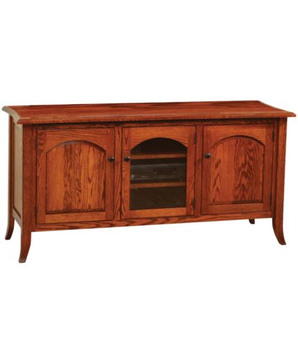Amish Bunker Hill 60" TV Stand [Shown in Red Oak with a Michael's Cherry finish]