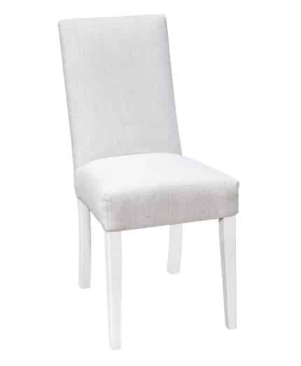 Amish Winona Chair [Brown Maple with a White Paint and 33-58 Fabric]