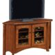 Amish Master 53" Corner TV Stand [Shown in Red Oak with a Michael's Cherry finish]