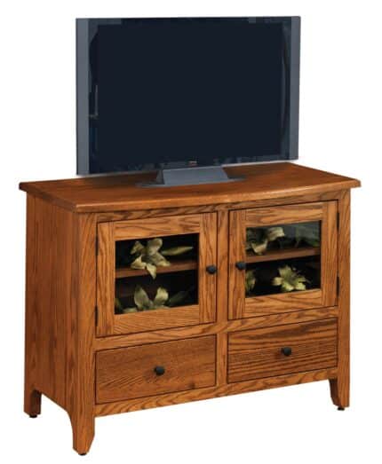 Amish Shaker 40" TV Stand [Shown in Red Oak with a Sealy finish]