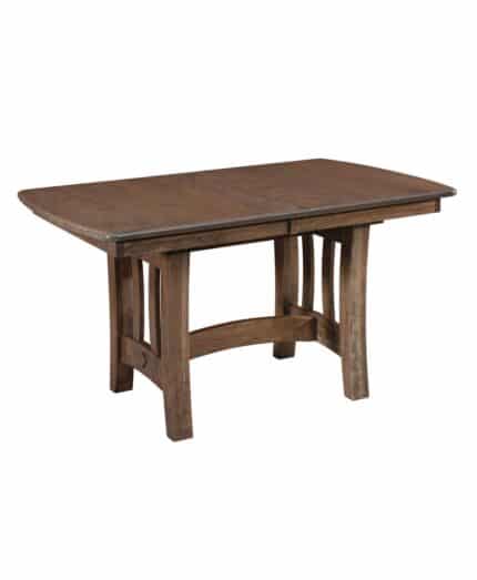 Amish Shelby Trestle Table [Sap Cherry with American Antique finish]