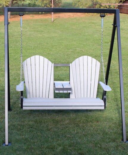 Amish Poly 5' Classic Swing with Console and Metal Frame