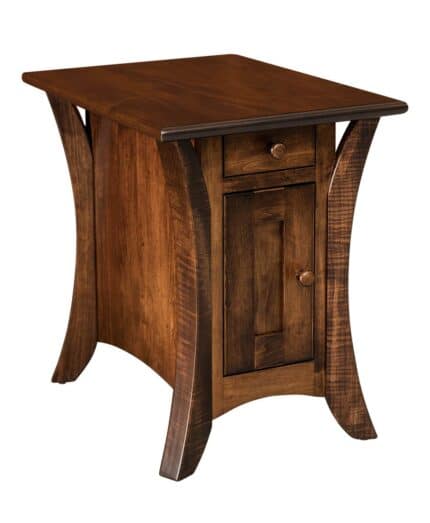 Amish Caledonia Enclosed Small End Table [Shown in Brown Maple with an Earthtone stain]