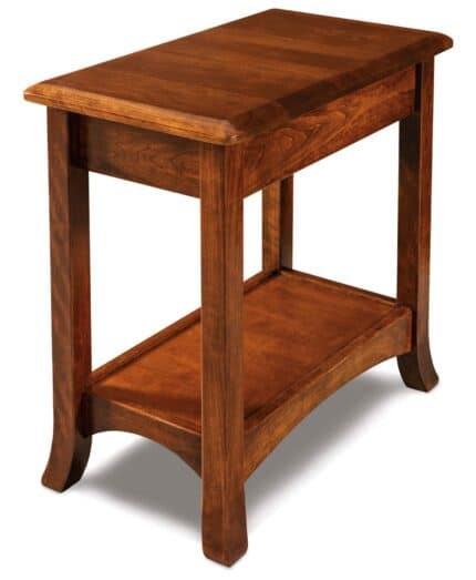Amish Carlisle Chair Side End Table [Shown in Sap Cherry with a Vintage Antique finish]