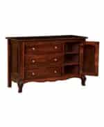 Amish French Country 3 Drawer Dresser with Door