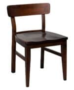Amish Low Back Gemini Dining Chair [Shown in Brown Maple with a Earthtone finish]