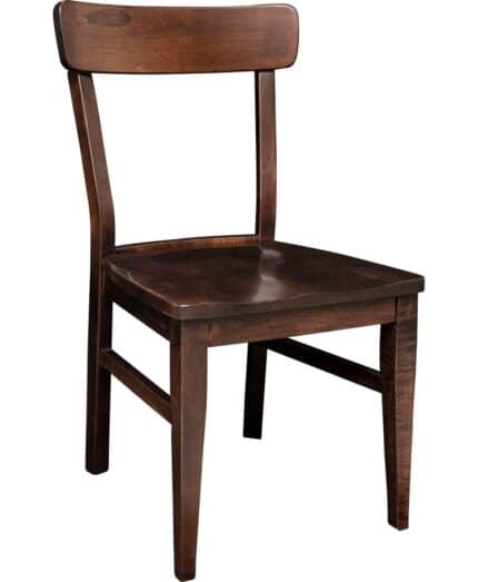 Amish High Back Gemini Dining Chair [Shown in Brown Maple with a Earthtone finish]