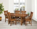 Amish Houston Dining Chair with Country Shaker Dining Table